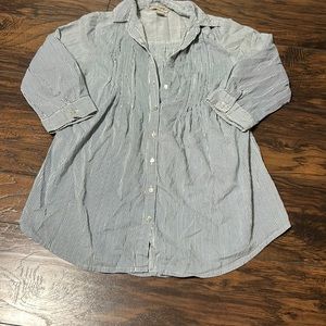 Fun & Flirt striped button down shirt